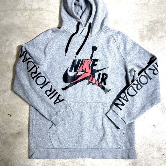 Jordan Other - Air Jordan Jumpman Mashup Nike Fleece Hoodie Gray Large